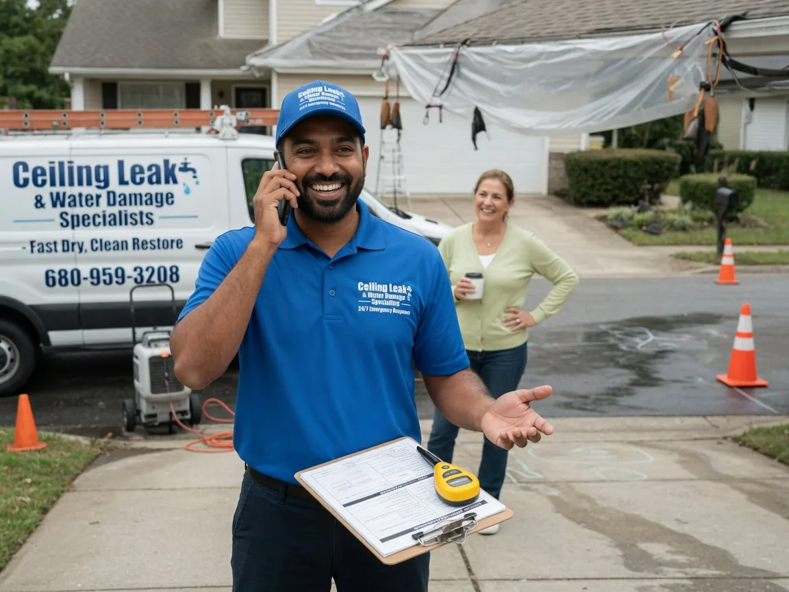 Ceiling Leak Cleanup Conetoe, NC FAQs